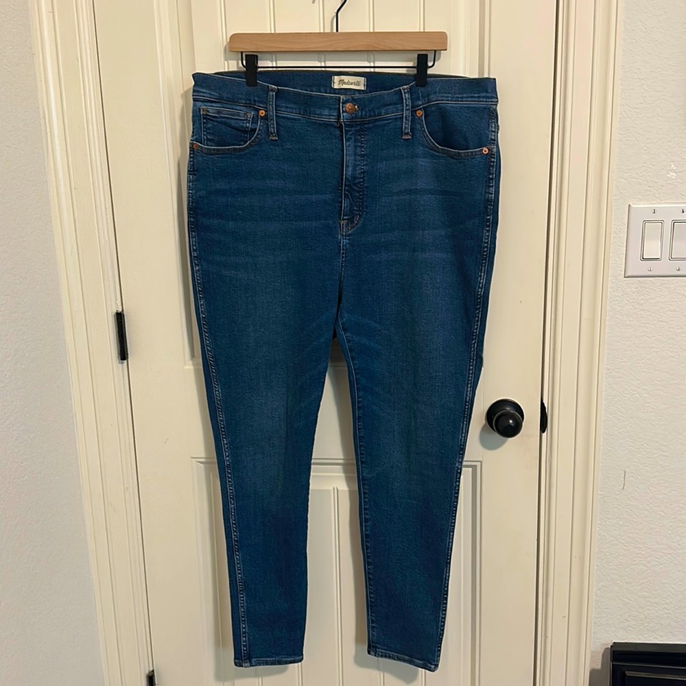 Madewell 10” High Rise Skinny sz 35